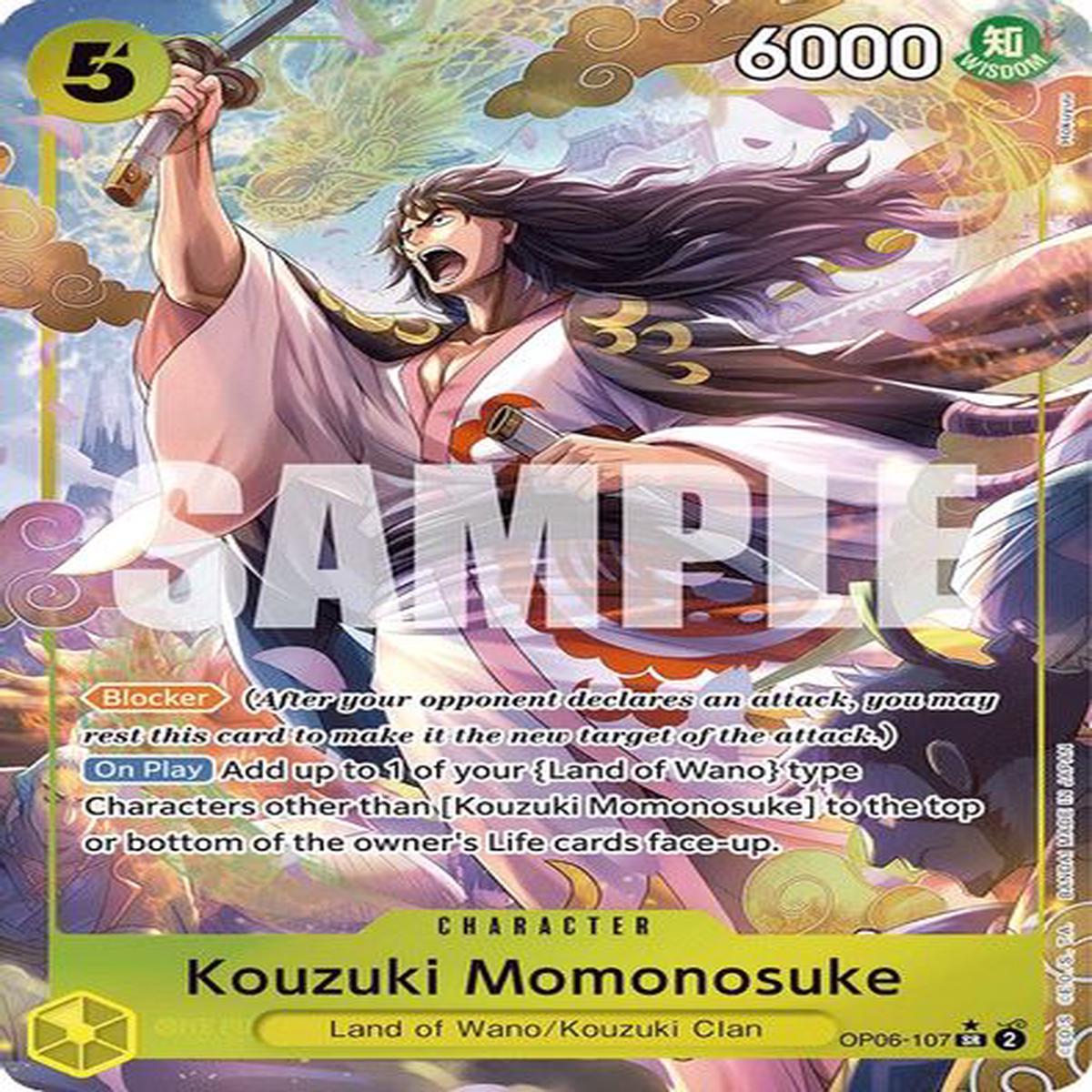 Kouzuki Momonosuke (Alternate Art) OP06-107 - Super Rare