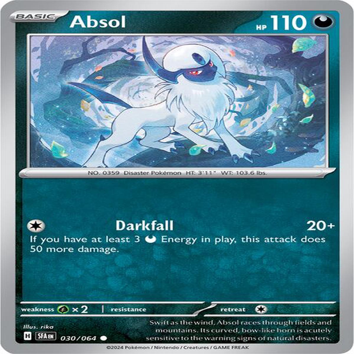 Absol 030/064 - Common - Reverse Holo