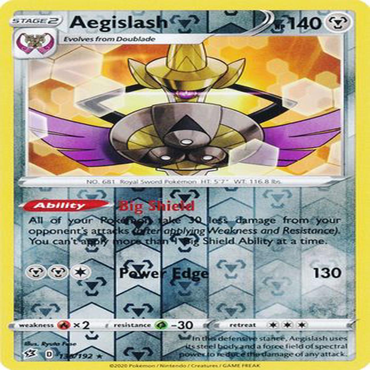Aegislash 135/192 - Reverse Holo