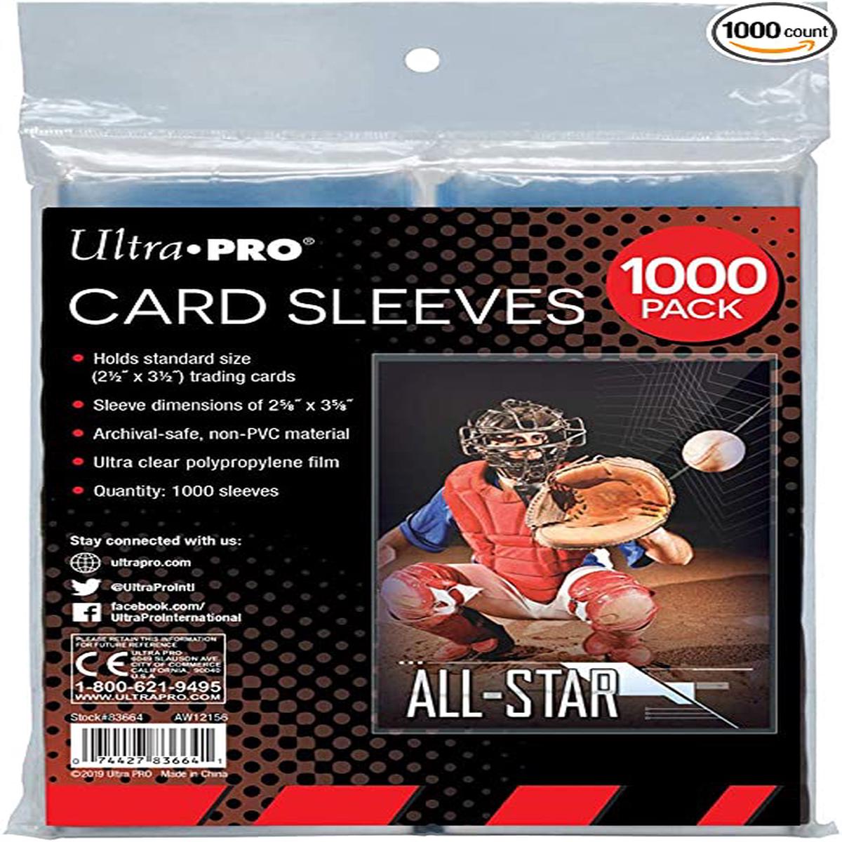 1000 Micas transparentes Ultra Pro Pack (Penny Sleeve)