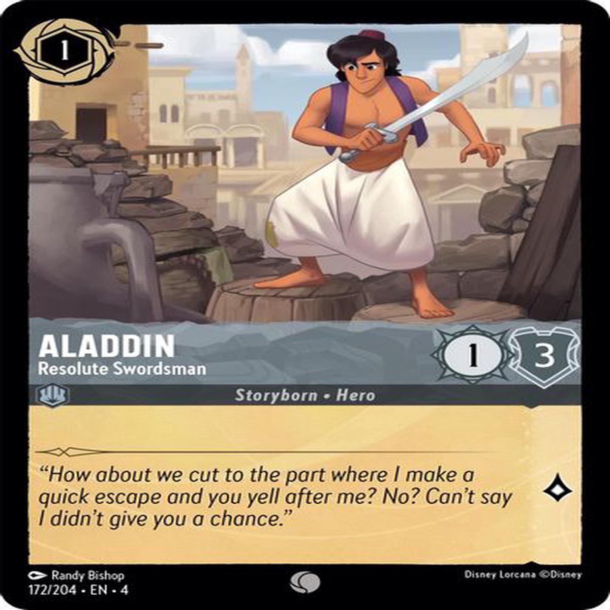 Aladdin - Resolute Swordsman 172/204 - Common