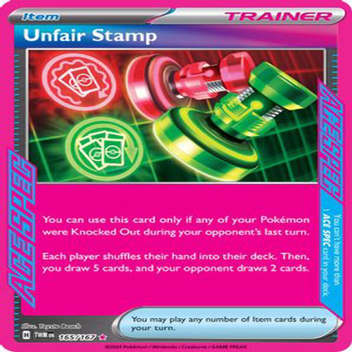 (ESPAOL) Unfair Stamp 165/167 - ACE SPEC Rare