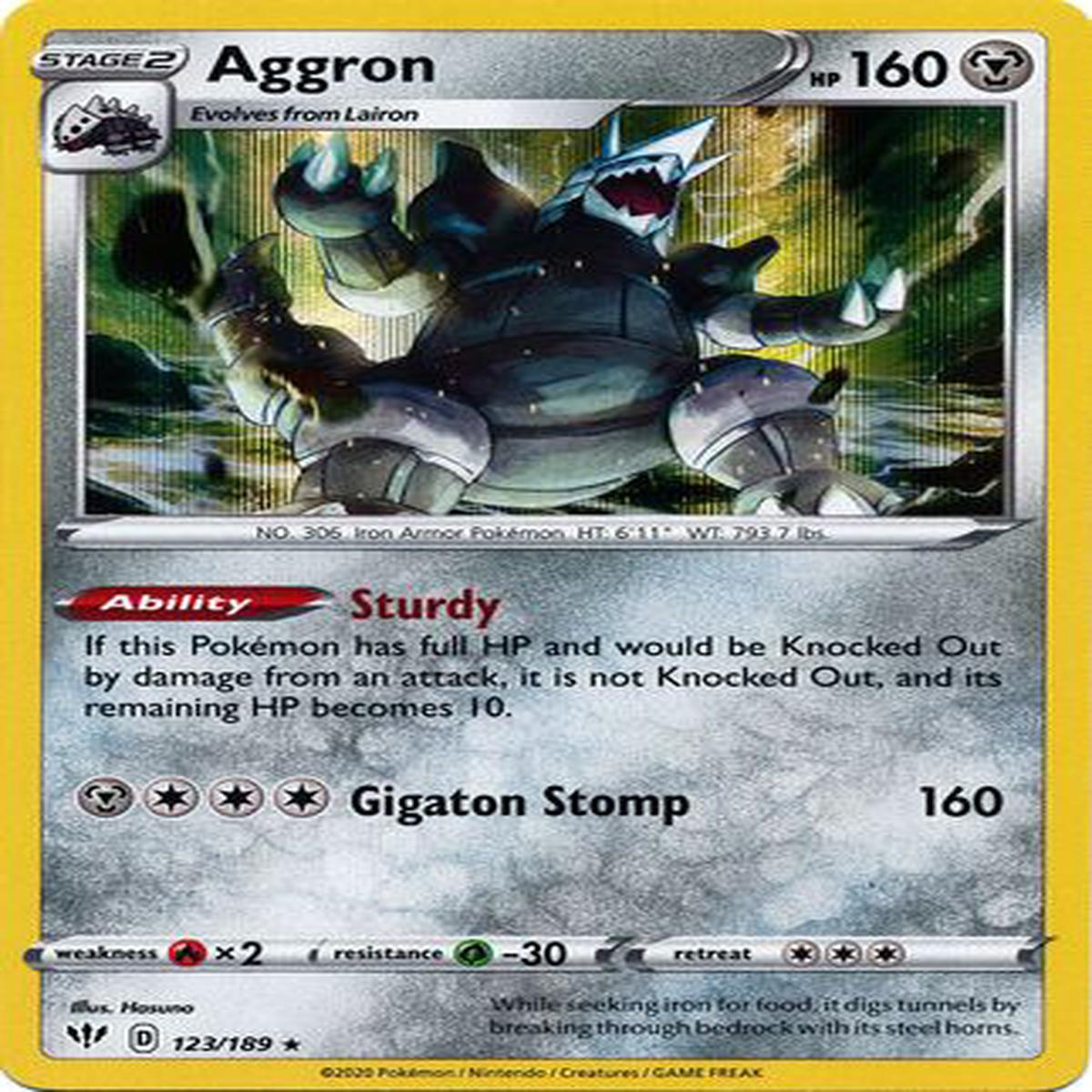 Aggron 123/189 - Holo