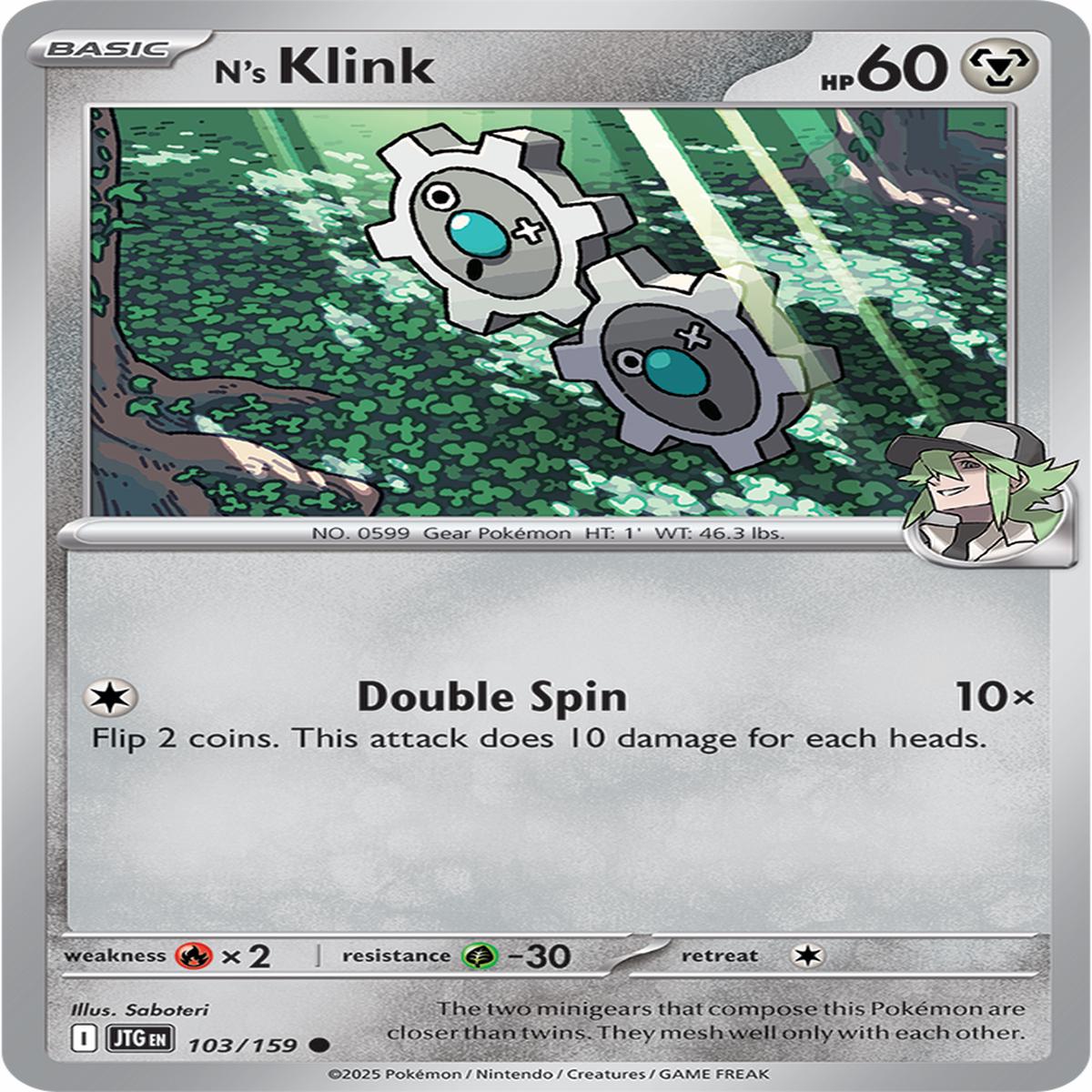 N's Klink 103/159 - Common - Reverse Holo