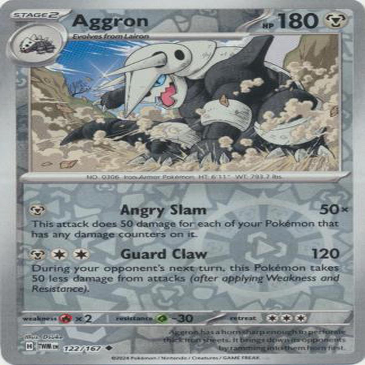 Aggron 122/167 - Uncommon - Reverse Holo