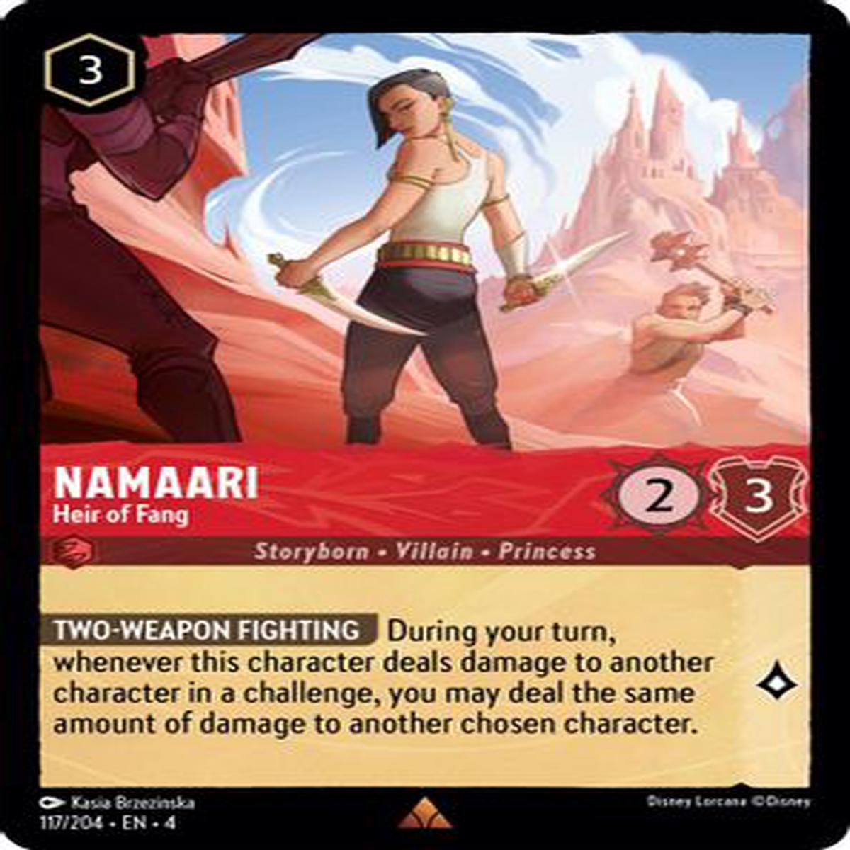 Namaari - Heir of Fang 117/204 - Rare - Cold Foil