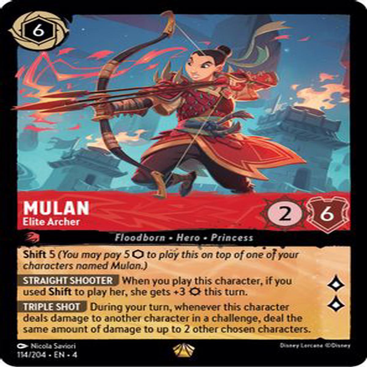 Mulan - Elite Archer 114/204 - Legendary