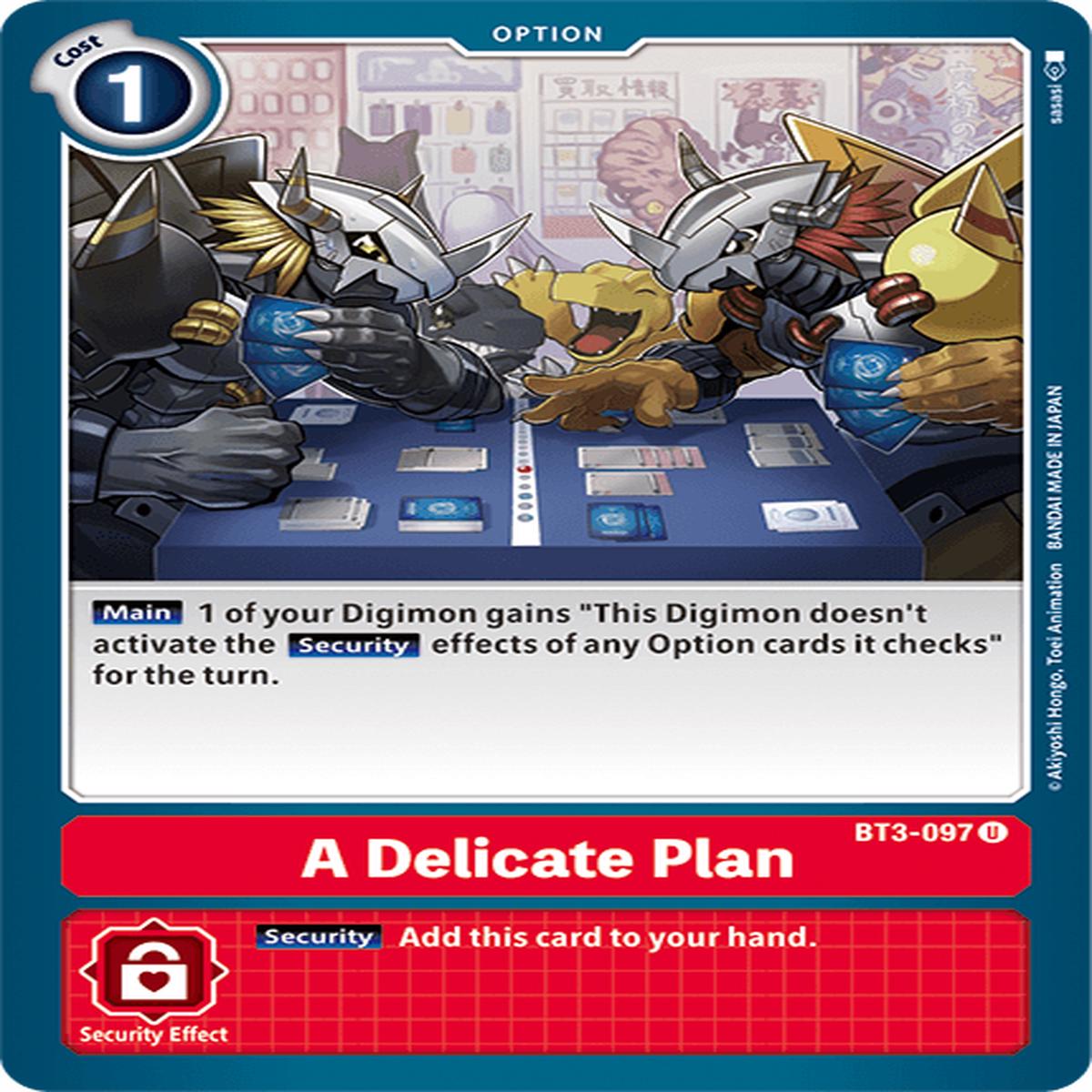 A Delicate Plan BT3-097