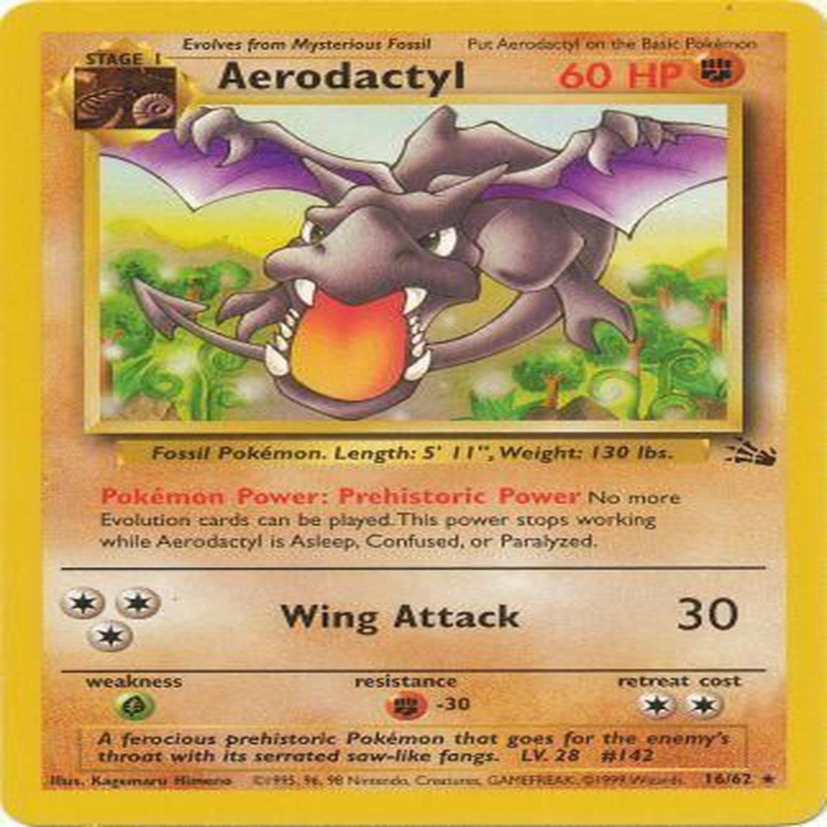 Aerodactyl 16/62 - Near Mint