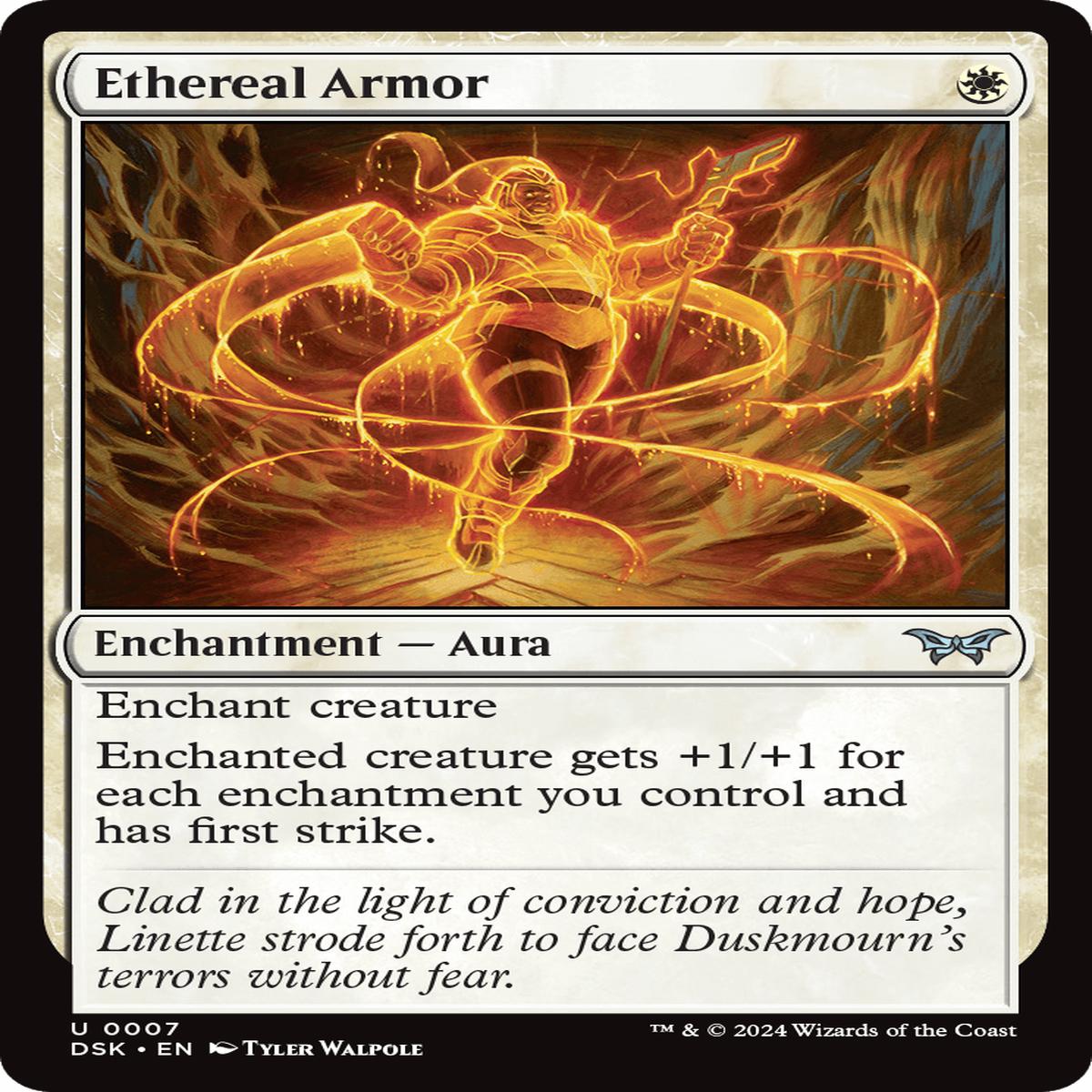 (0007) Ethereal Armor - Duskmourn: House of Horror