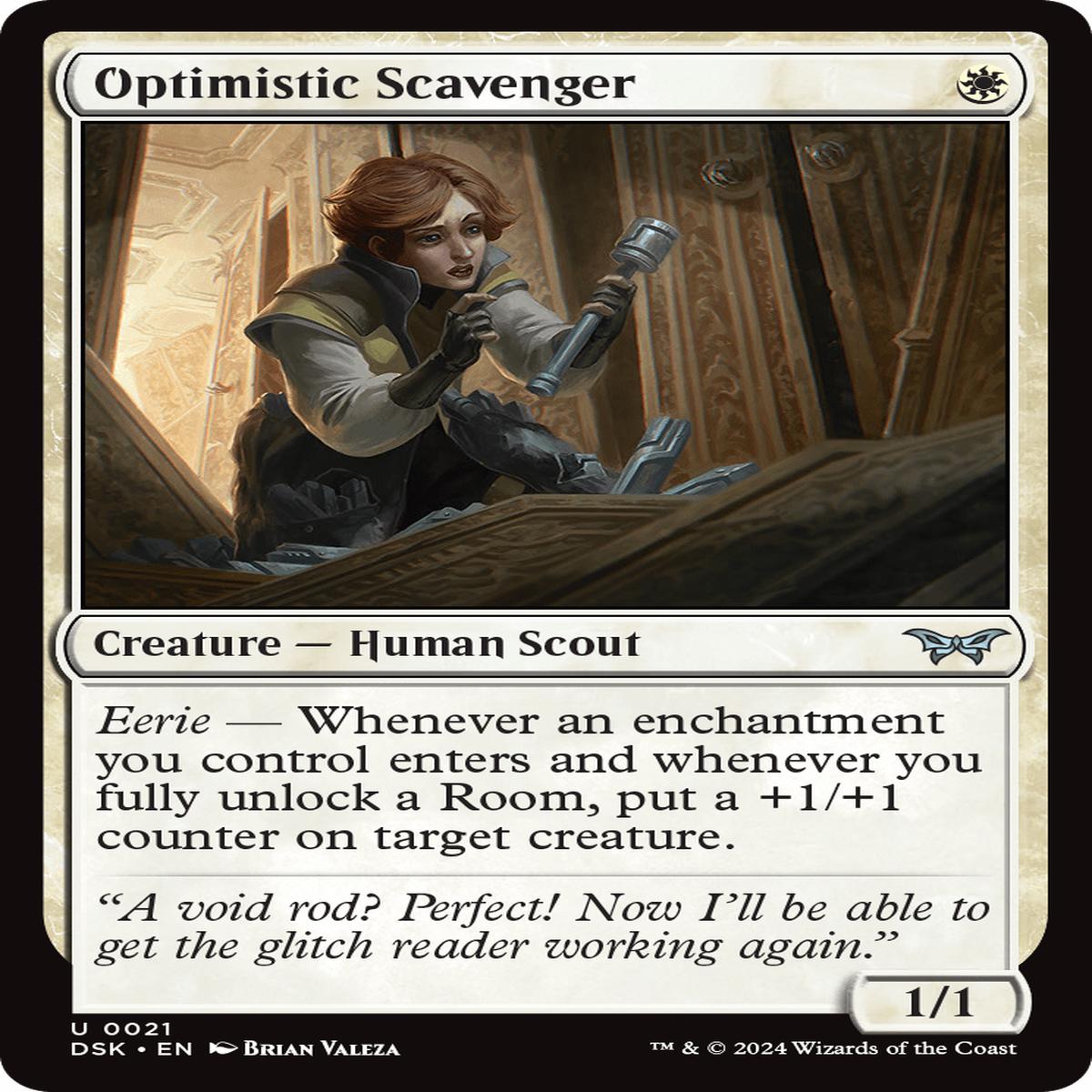 (0021) Optimistic Scavenger - Duskmourn: House of Horror