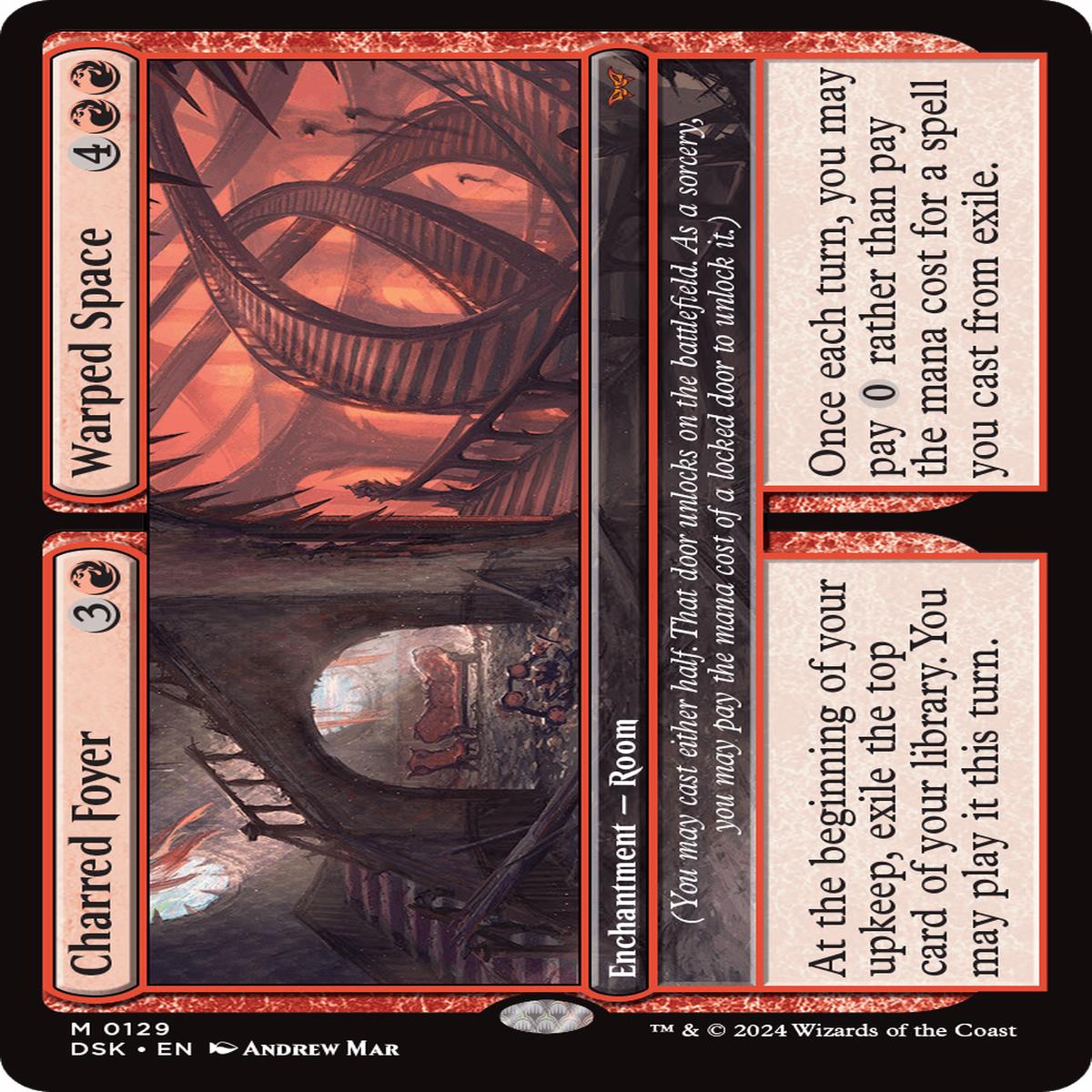 (0129) Charred Foyer / Warped Space - Duskmourn: House of Horror