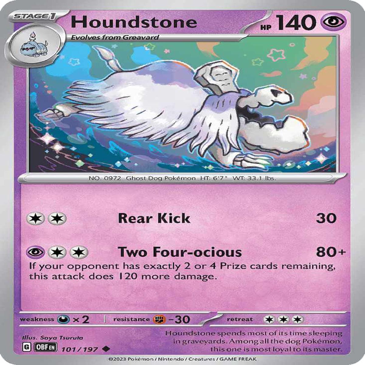 (101/197) Houndstone - Obsidian Flames
