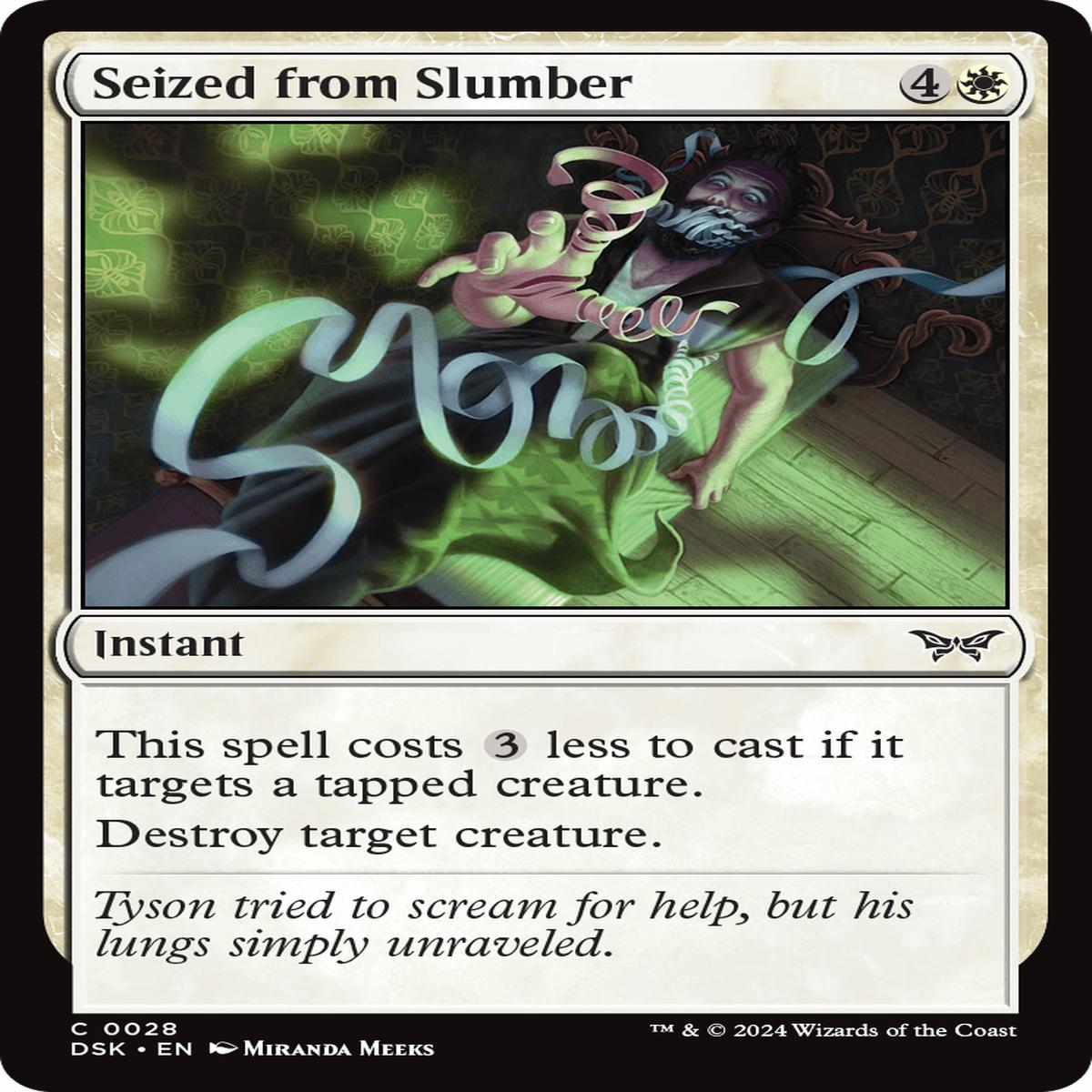 (0028) Seized from Slumber - Duskmourn: House of Horror