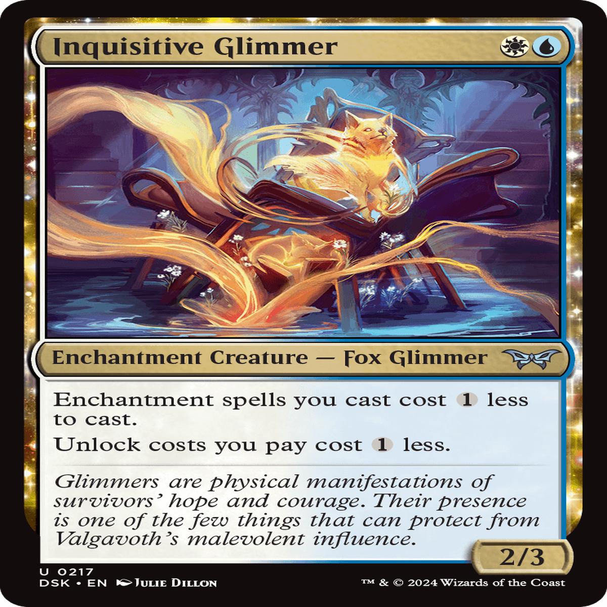 (0217) Inquisitive Glimmer - Duskmourn: House of Horror