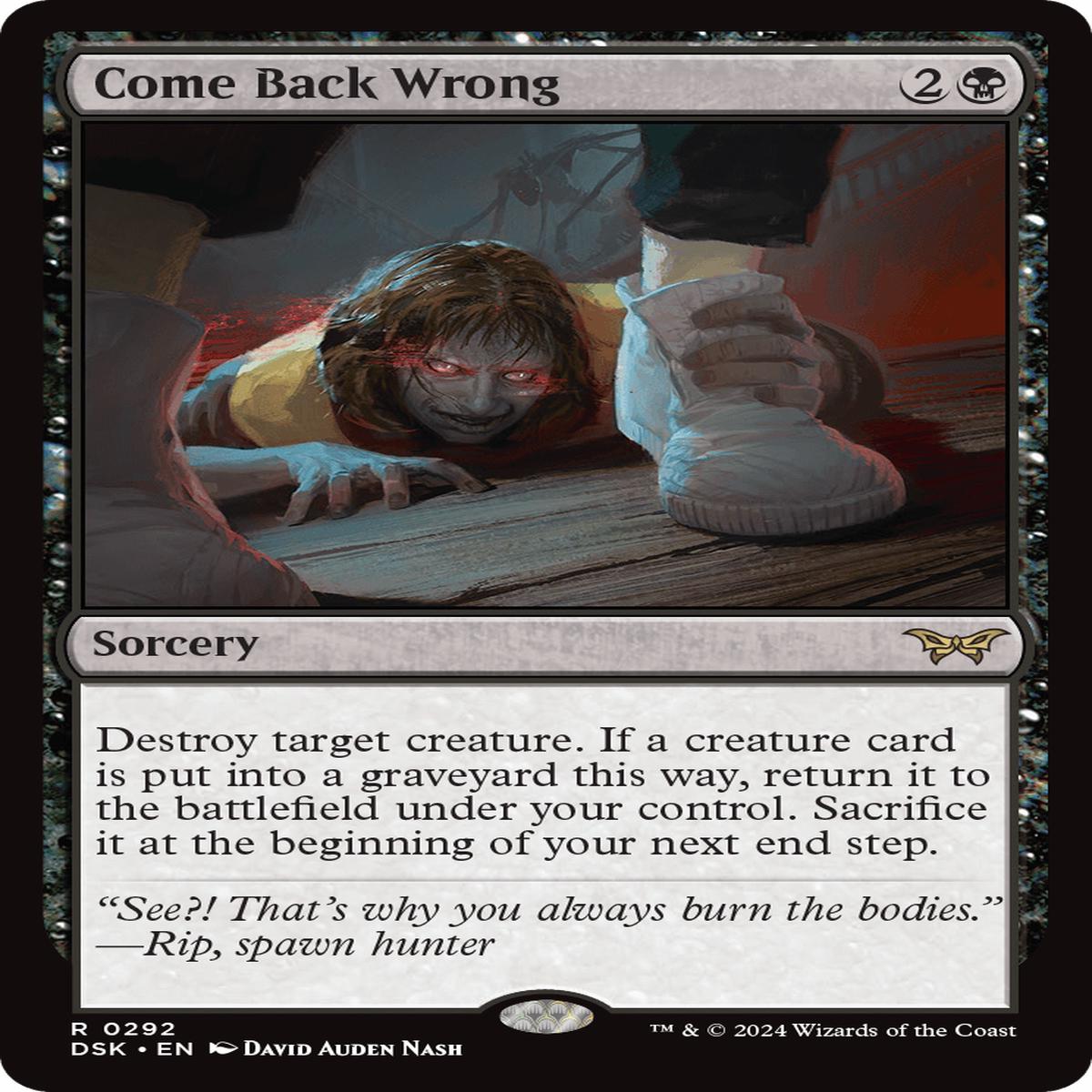 (0292) Come Back Wrong - Duskmourn: House of Horror