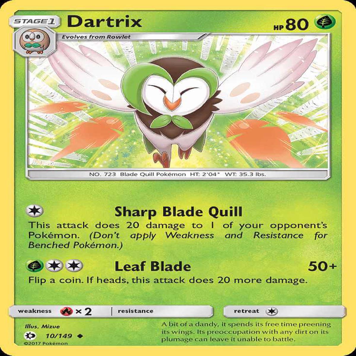 (10/149) Dartrix - Sun & Moon