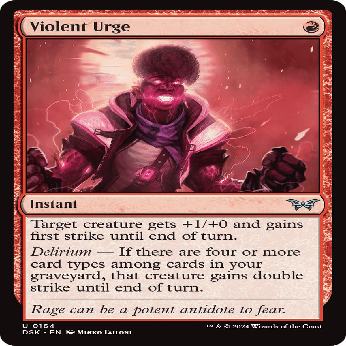 (0164) Violent Urge - Duskmourn: House of Horror