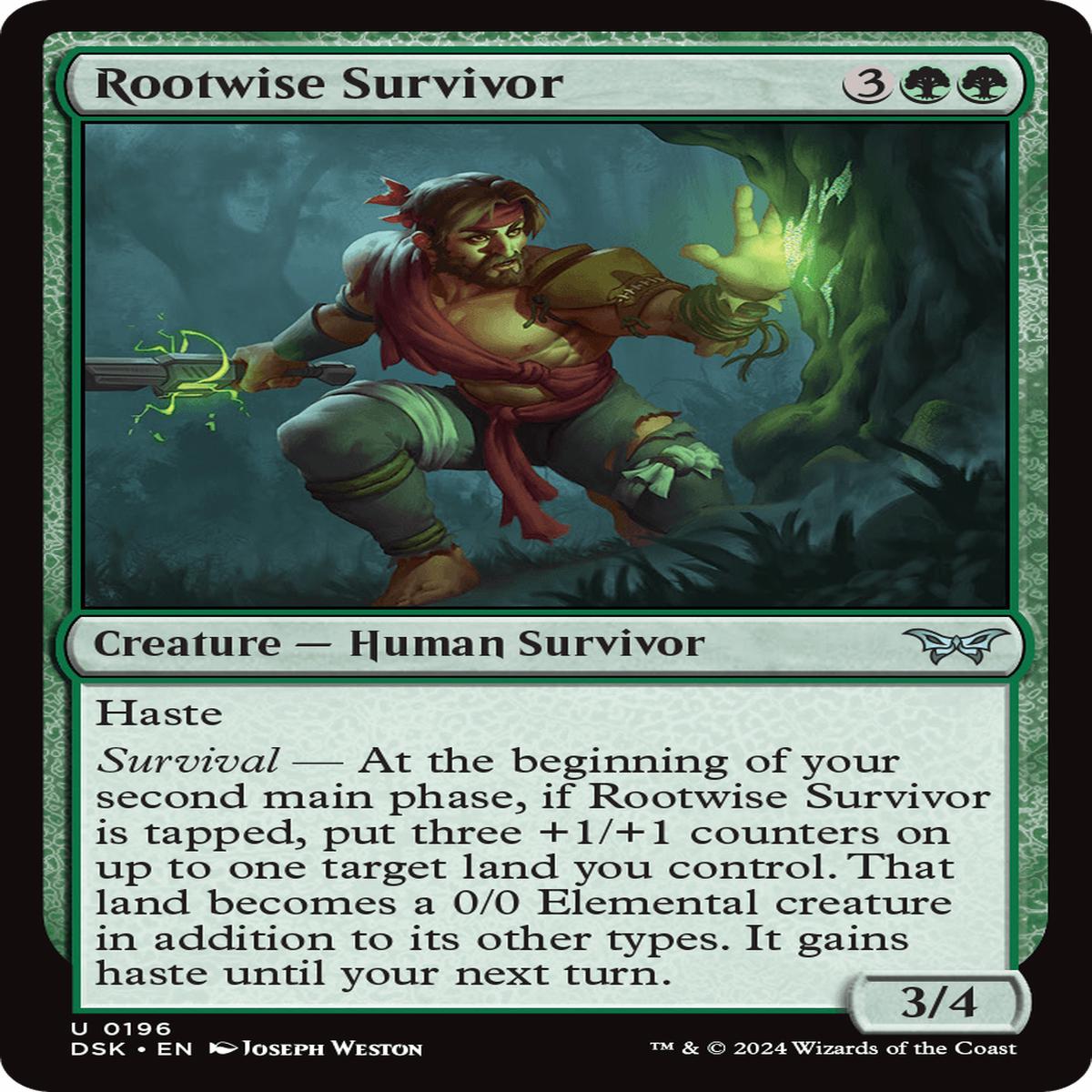 (0196) Rootwise Survivor - Duskmourn: House of Horror