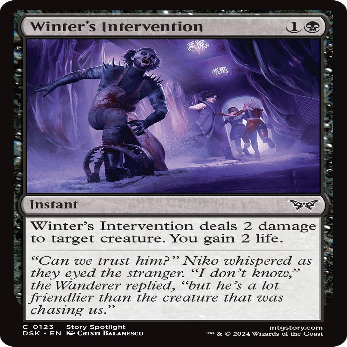 (0123) Winter's Intervention - Duskmourn: House of Horror
