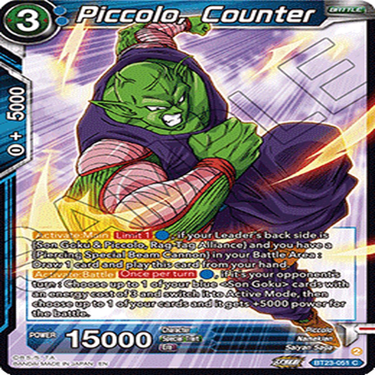 (051) Piccolo, Counter - Perfect Combination