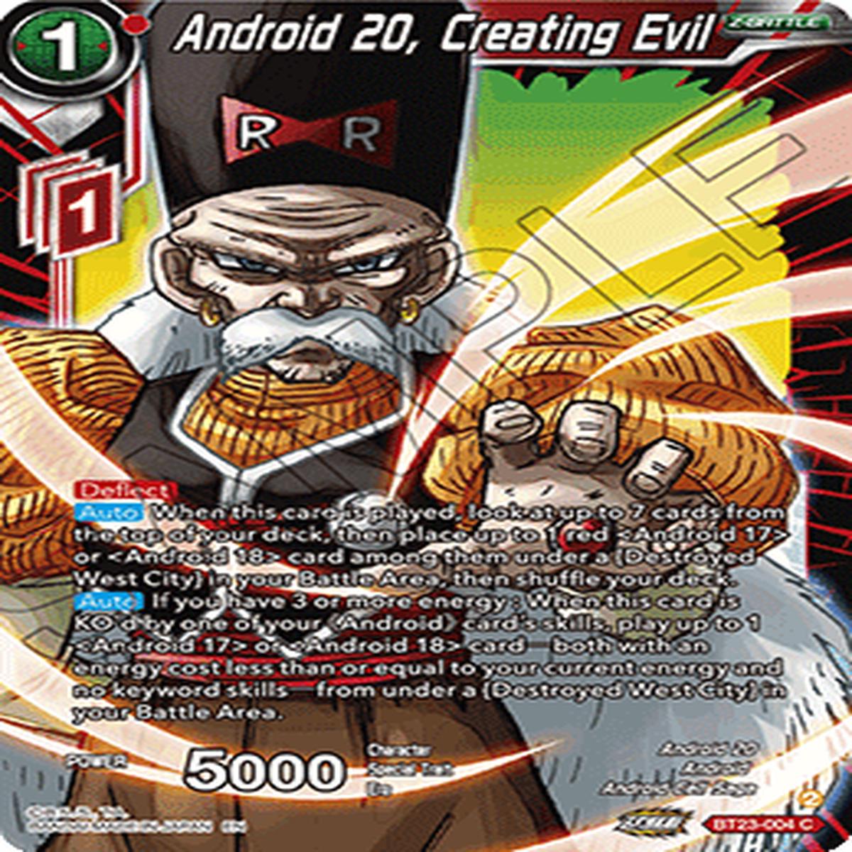 (004) Android 20, Creating Evil - Perfect Combination