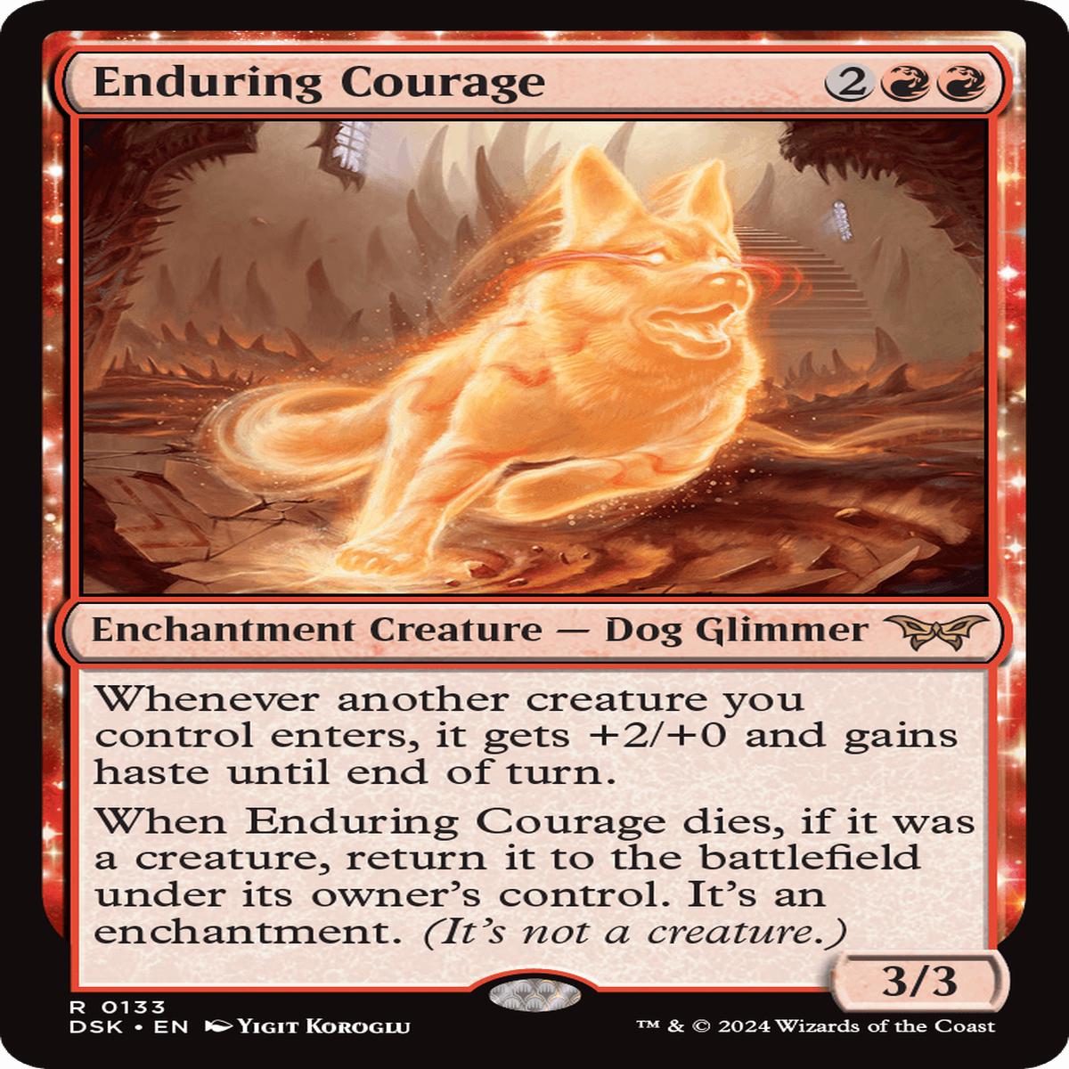 (0133) Enduring Courage - Duskmourn: House of Horror