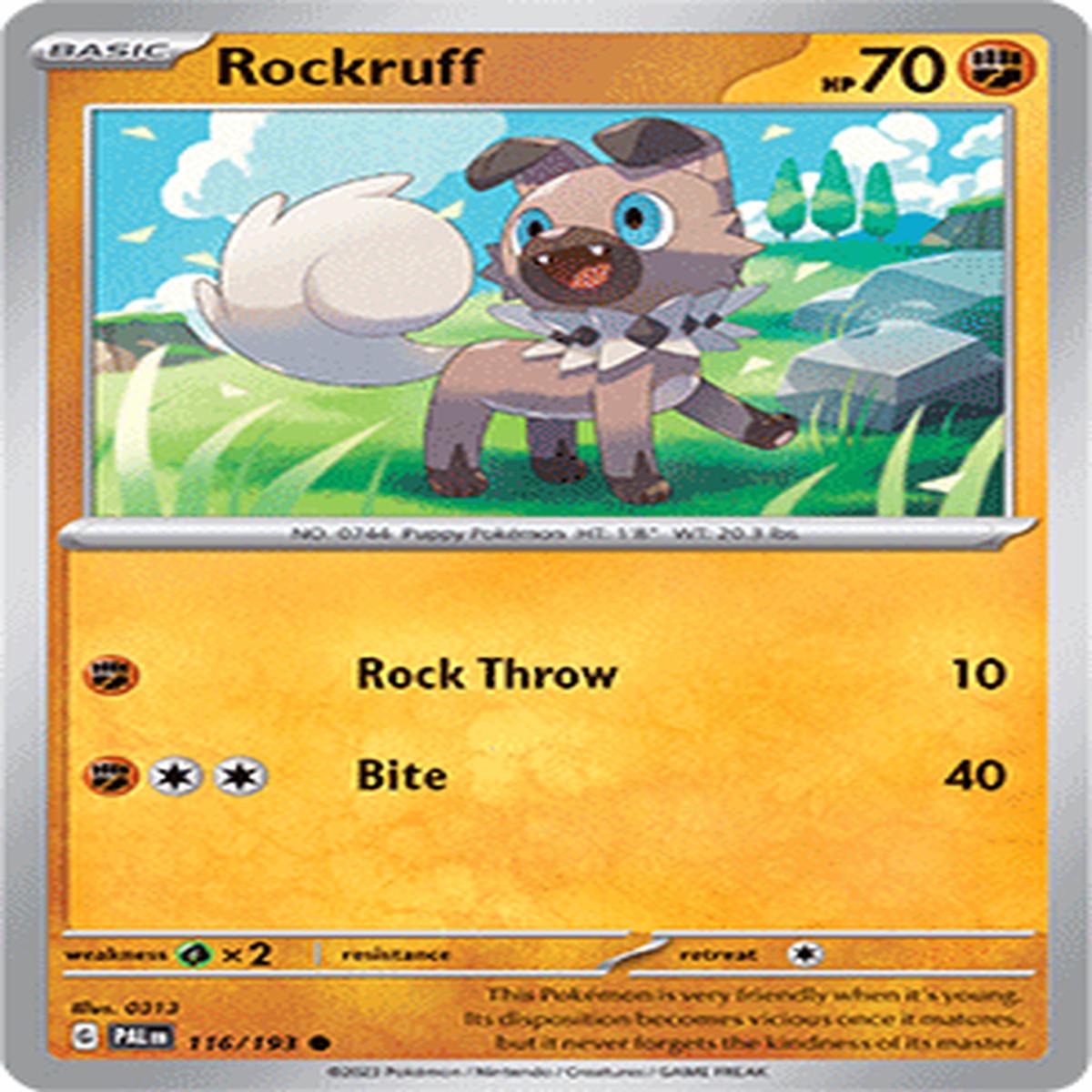 (116/193) Rockruff - Paldea Evolved