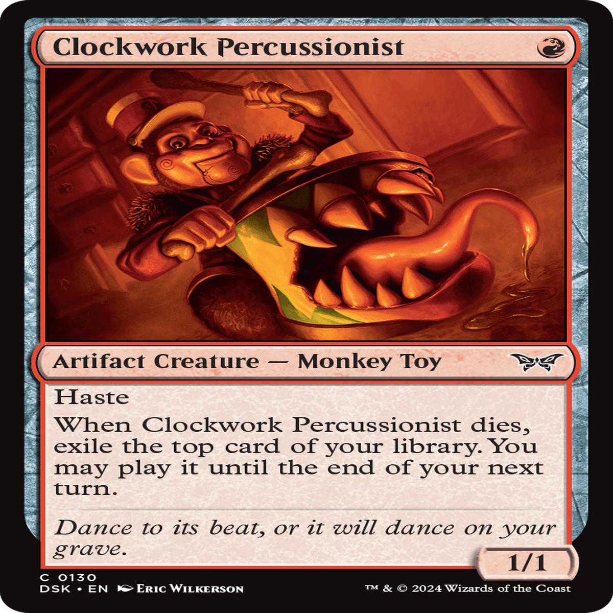 (0130) Clockwork Percussionist - Duskmourn: House of Horror