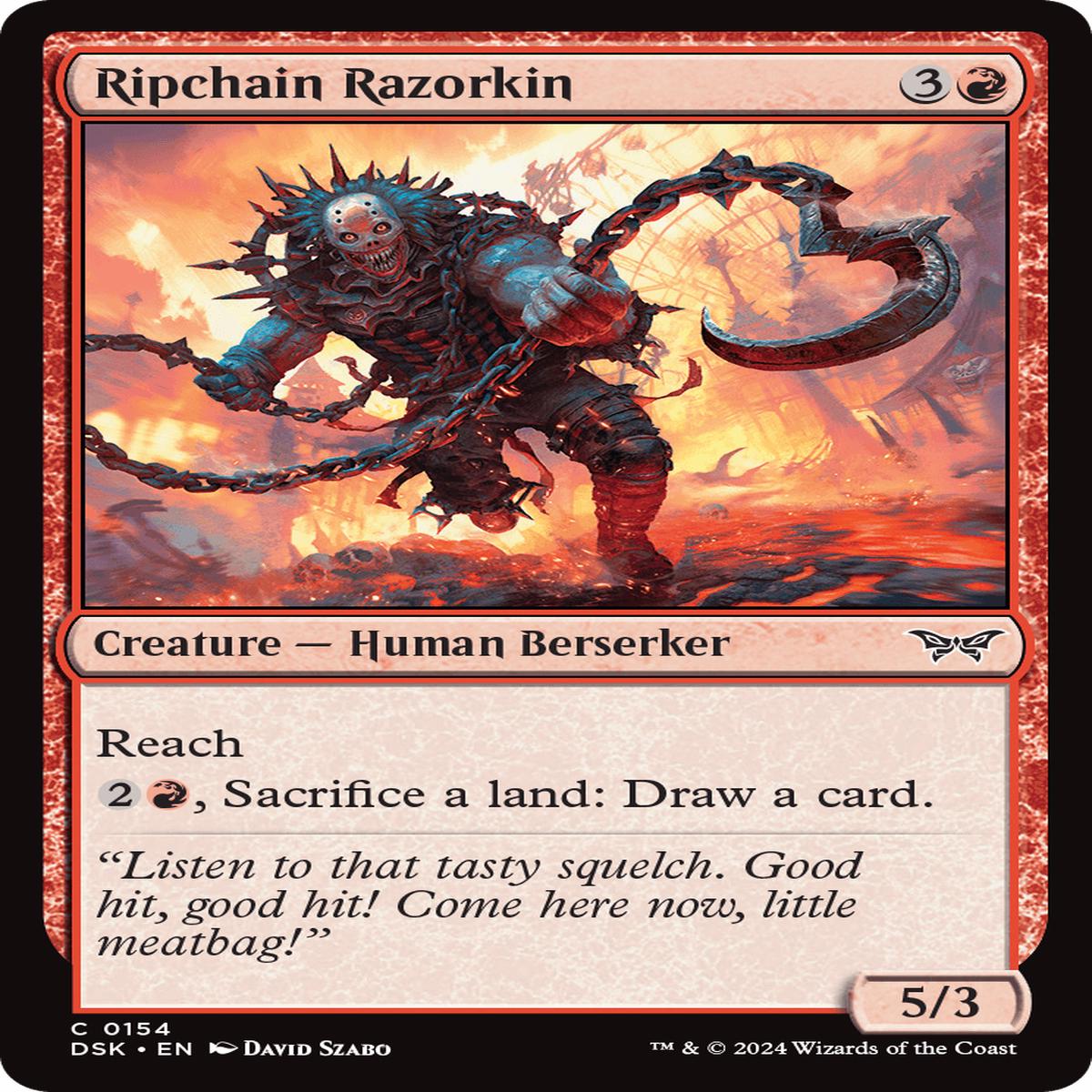 (0154) Ripchain Razorkin - Duskmourn: House of Horror