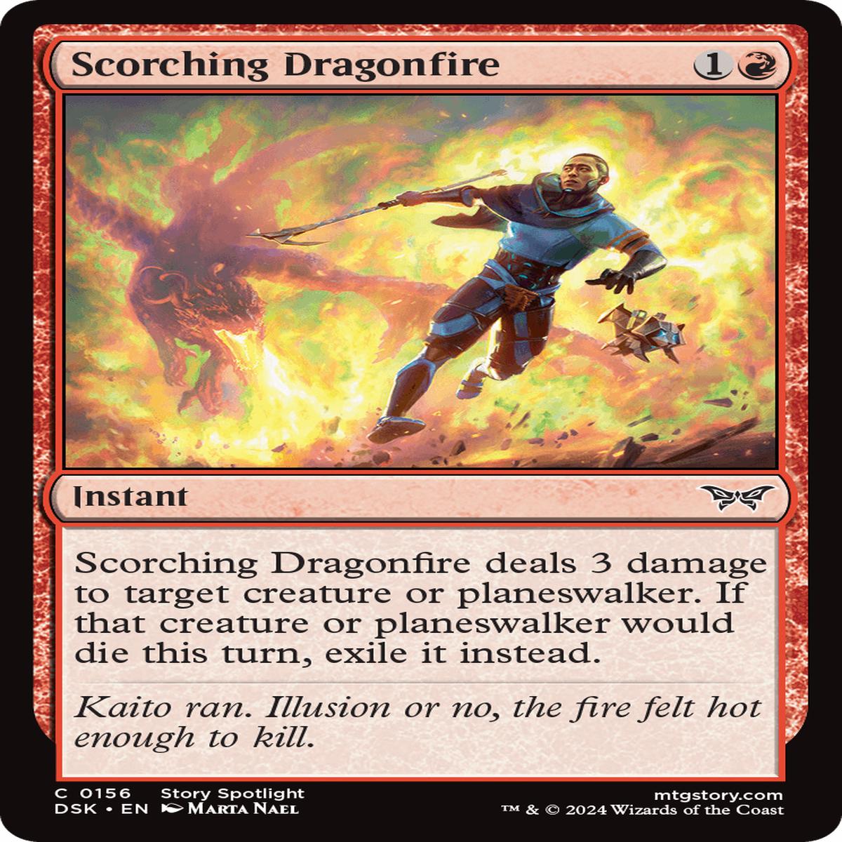 (0156) Scorching Dragonfire - Duskmourn: House of Horror