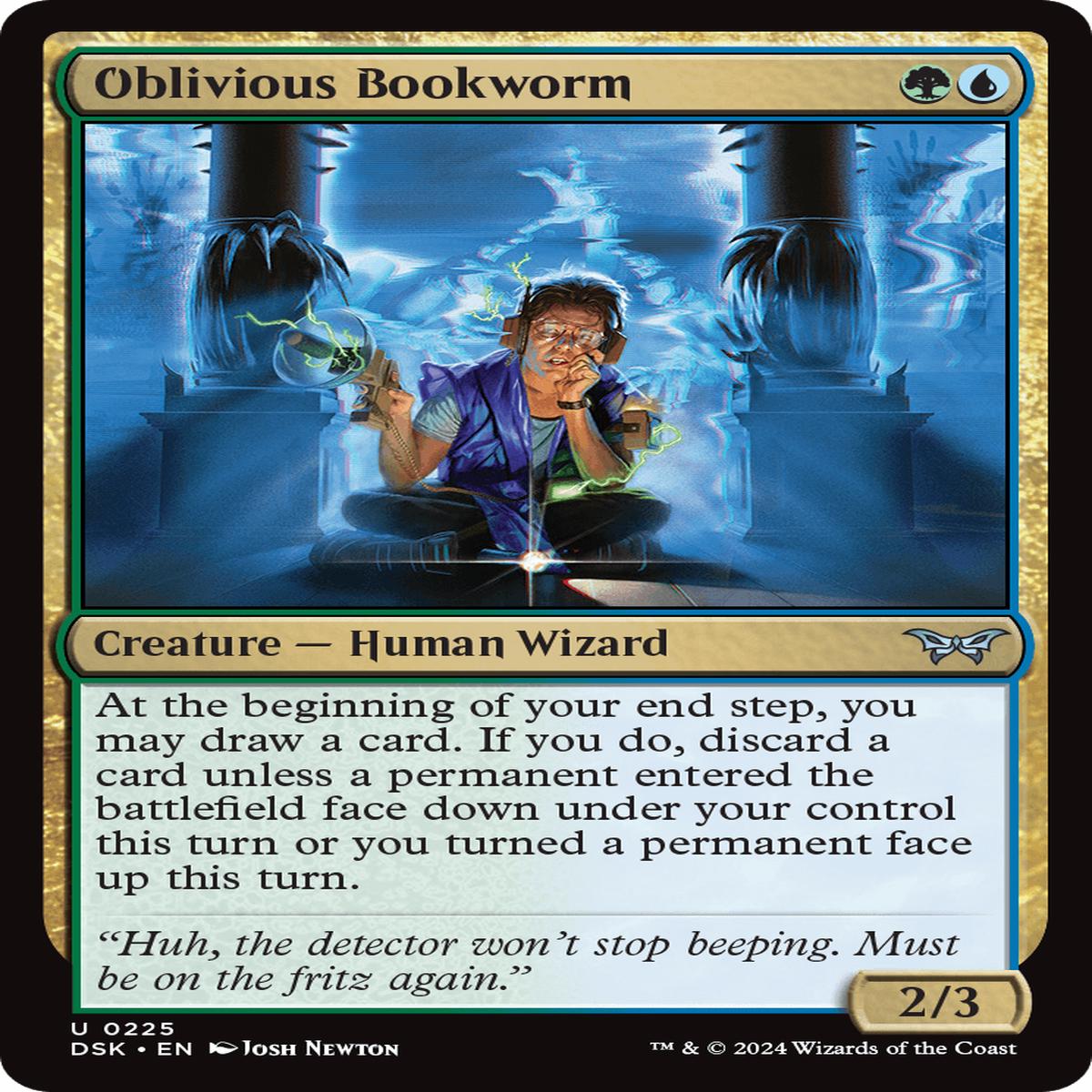 (0225) Oblivious Bookworm - Duskmourn: House of Horror