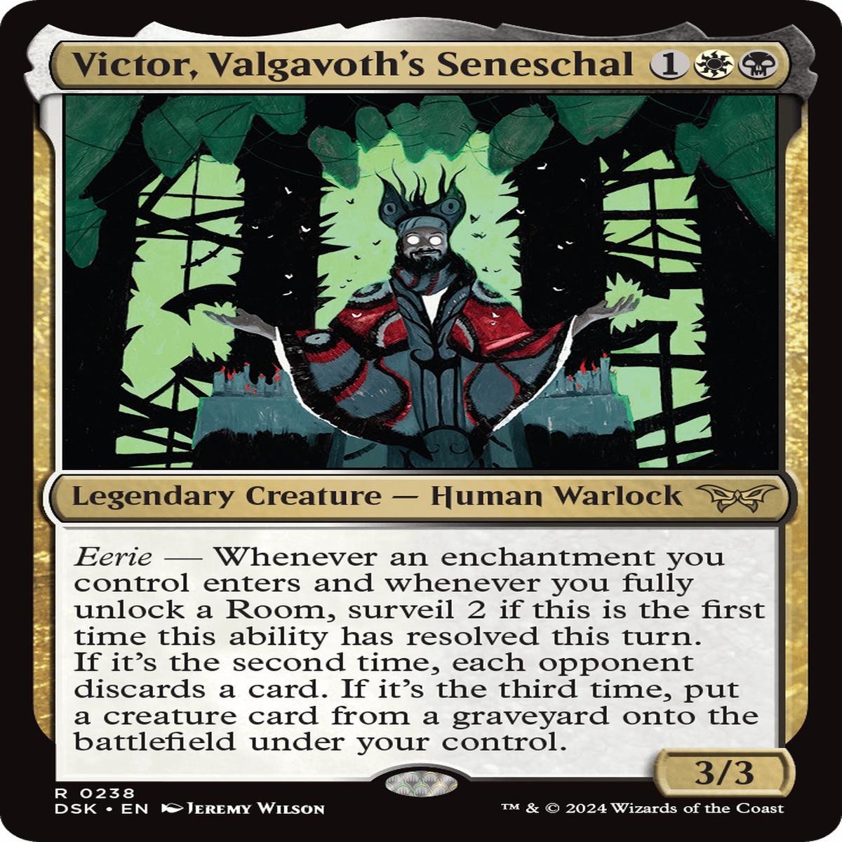 (0238) Victor, Valgavoth's Seneschal - Duskmourn: House of Horror