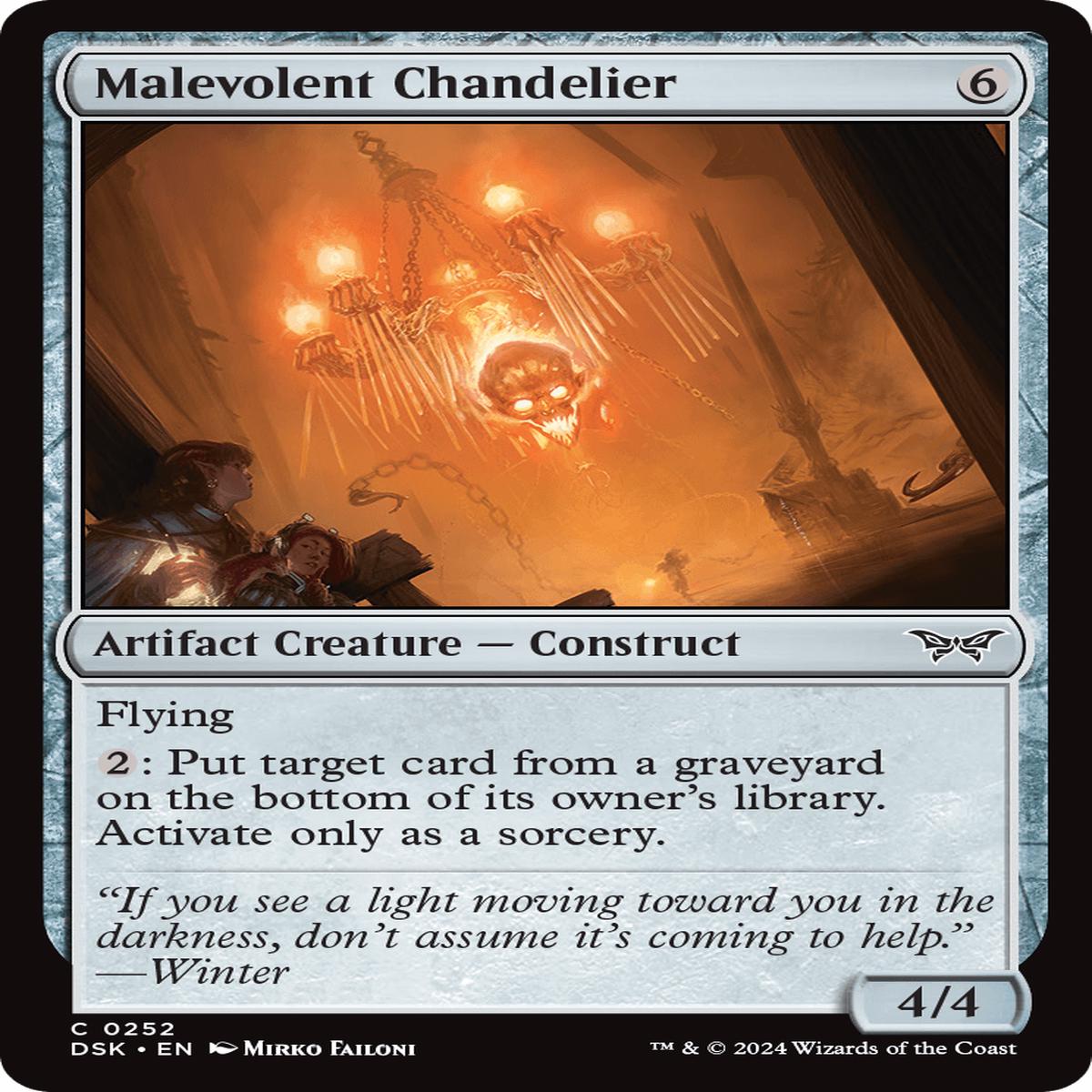 (0252) Malevolent Chandelier - Duskmourn: House of Horror