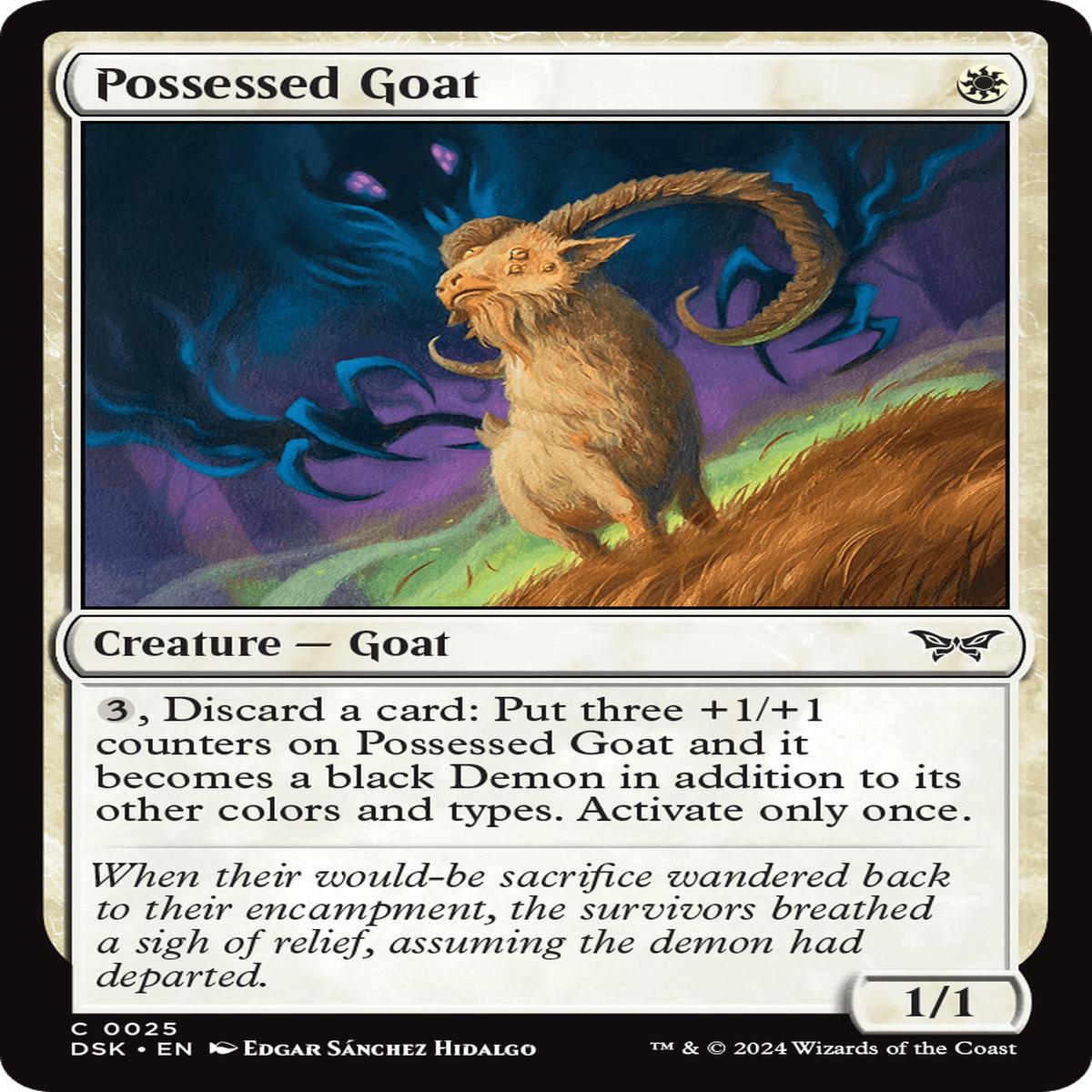 (0025) Possessed Goat - Duskmourn: House of Horror