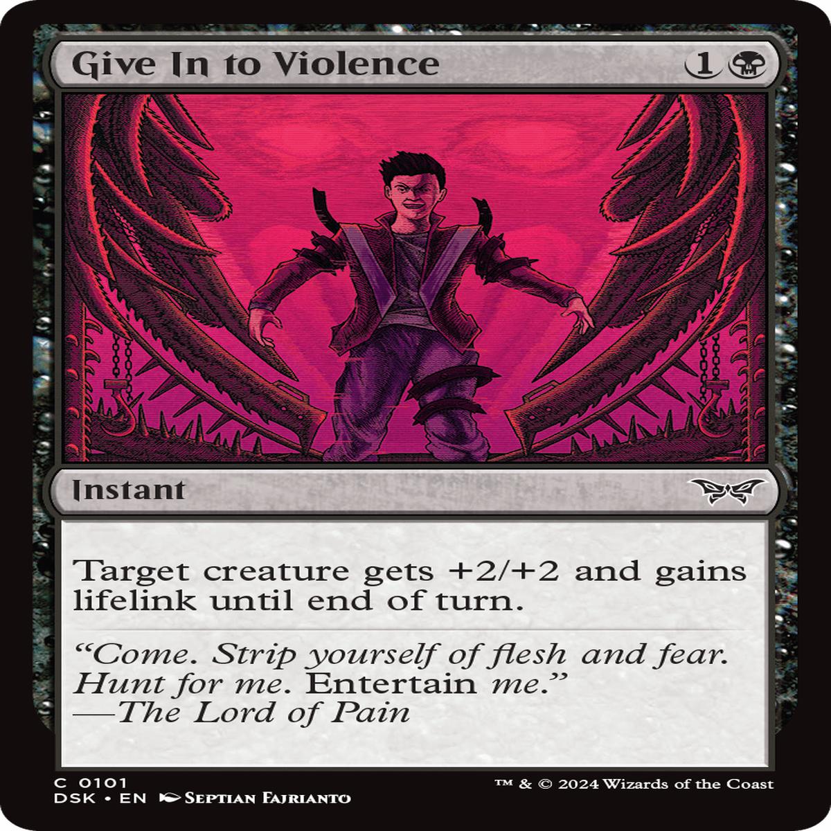 (0101) Give In to Violence - Duskmourn: House of Horror