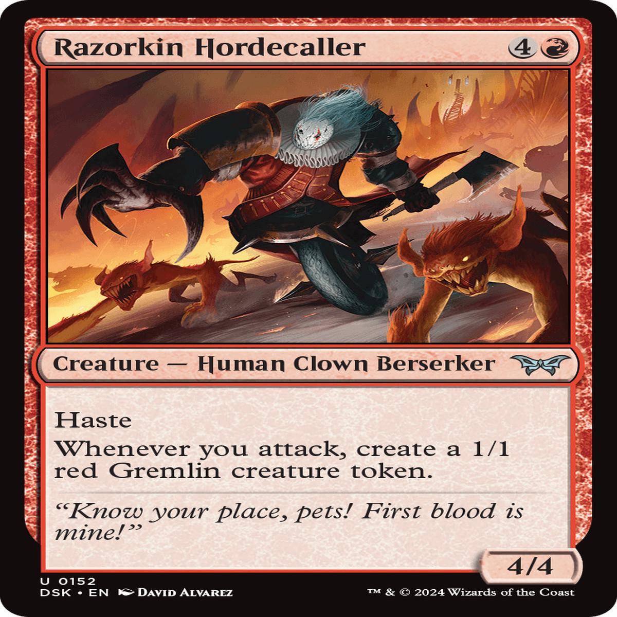 (0152) Razorkin Hordecaller - Duskmourn: House of Horror