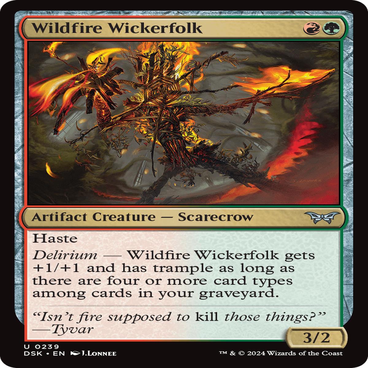 (0239) Wildfire Wickerfolk - Duskmourn: House of Horror