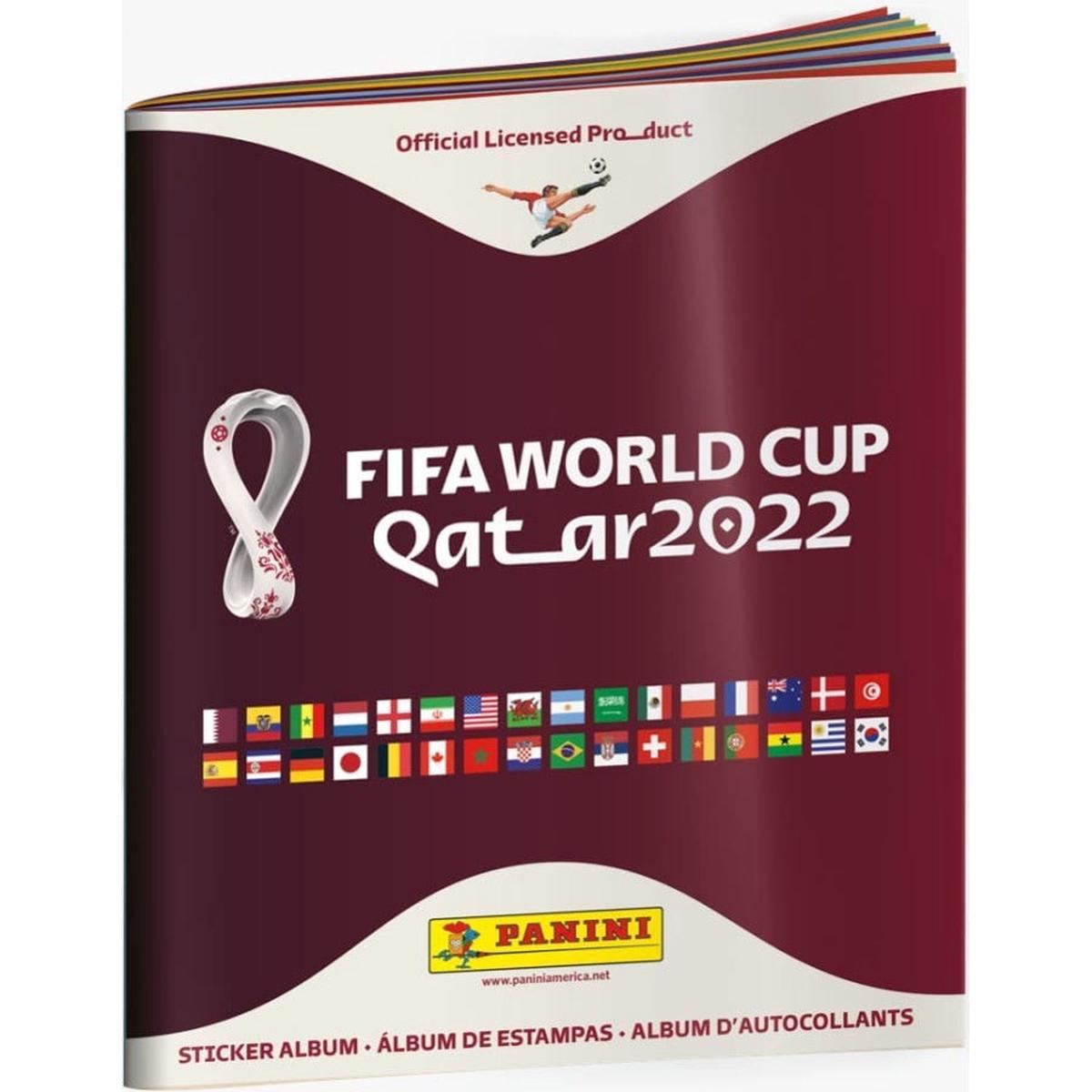 2022 Panini FIFA World Cup Soccer Sticker Album + 10 Sticker Packs [Collectible]