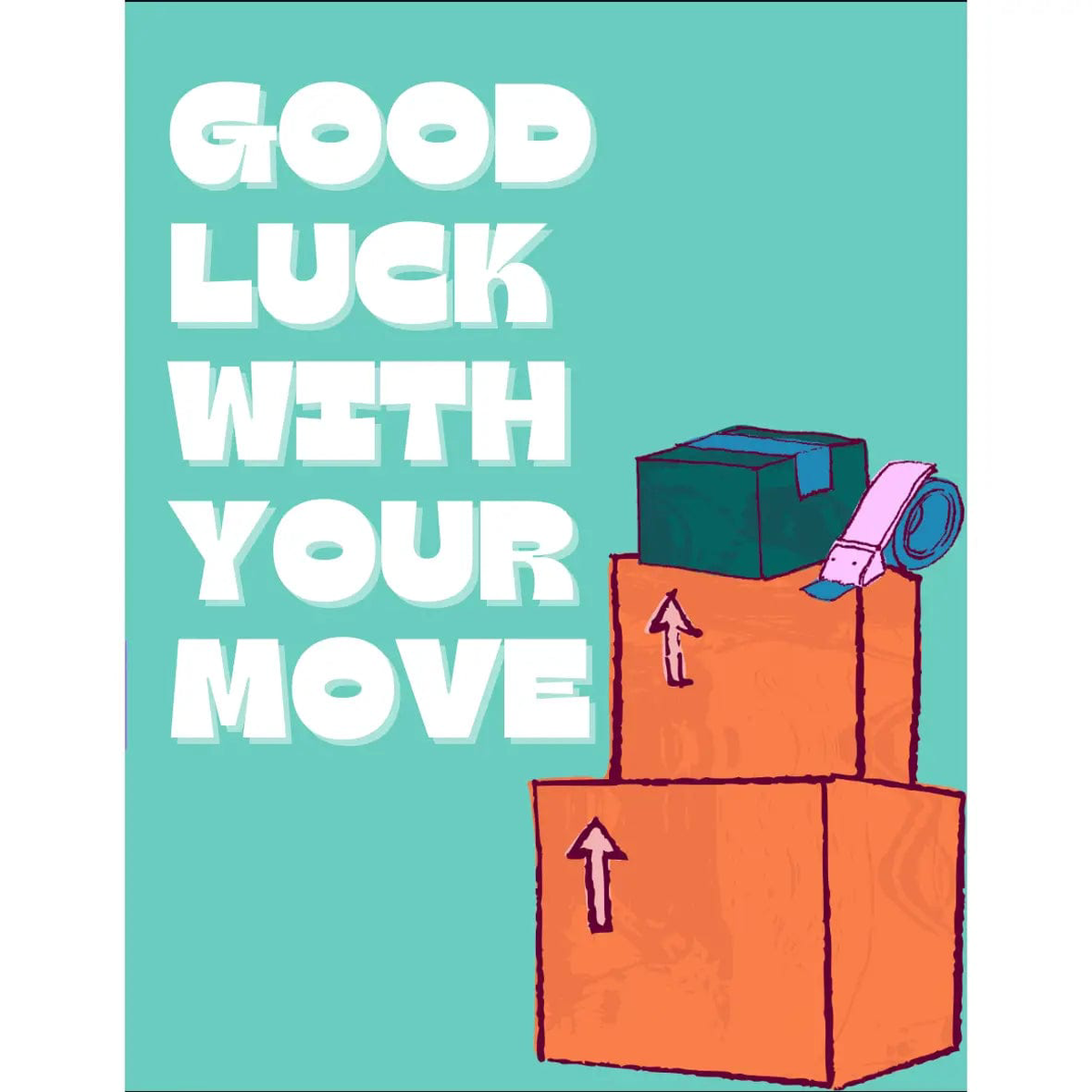 Good Luck with Your Move Card
