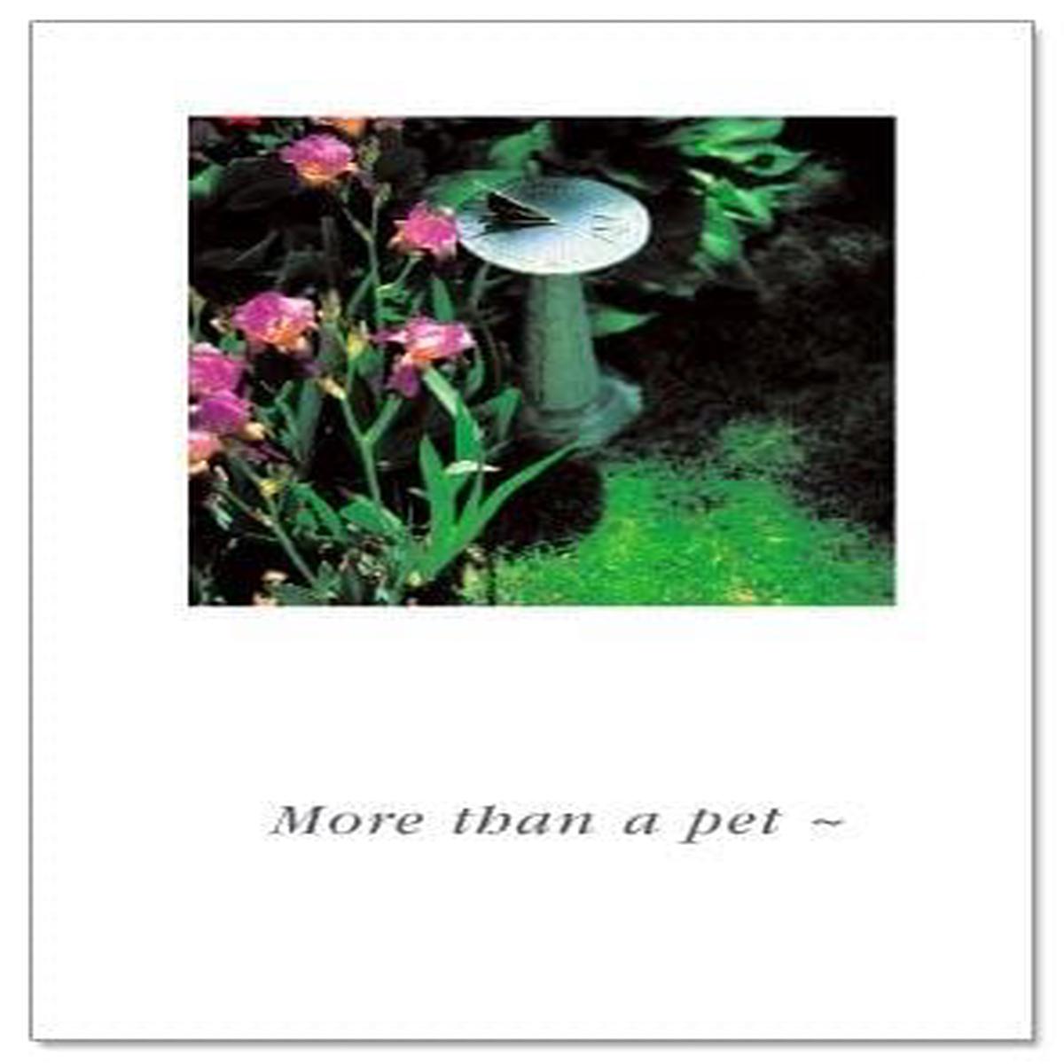 Sundial Pet Sympathy Card