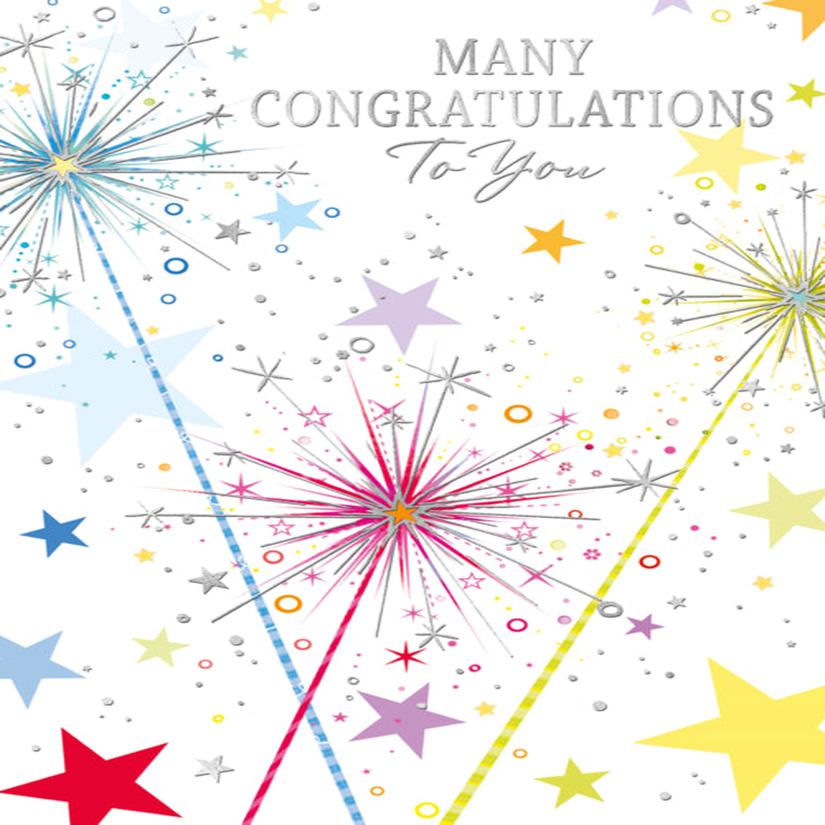 "GREETINGS" CONGRATULATIONS CARD