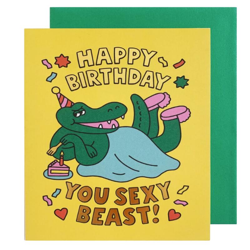 You Sexy Beast Birthday Card