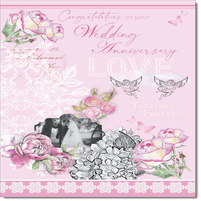 Your Wedding Anniversary Card Cherubs