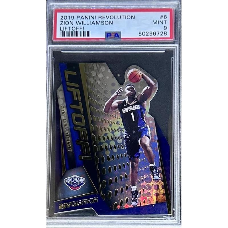 Zion Williamson 2019 Panini Revolution Liftoff! #6 PSA 9  Die-Cut Rookie Insert